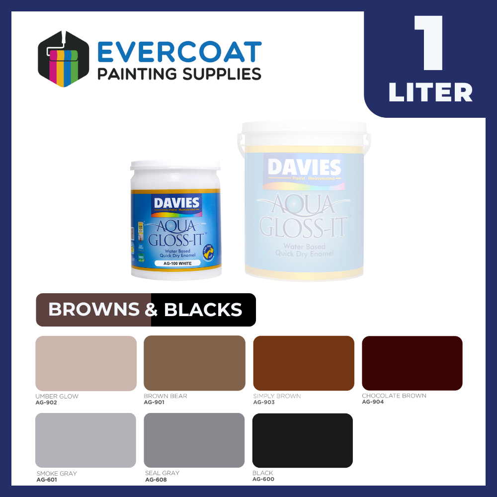 Aqua Gloss-it™ 100% Acrylic Quick Dry Enamel (Browns & Blacks)
