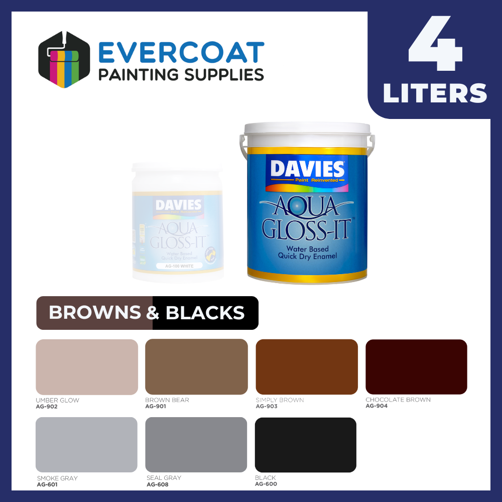 Aqua Gloss-it™ 100% Acrylic Quick Dry Enamel (Browns & Blacks)
