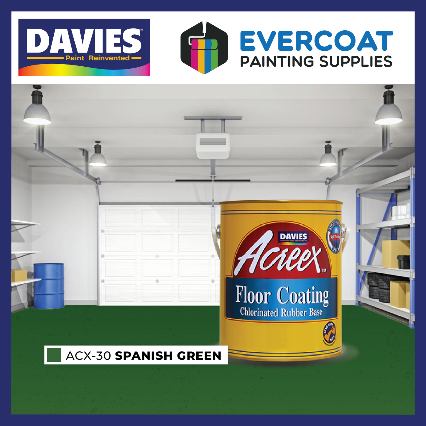 Acreex™ Chlorinated Rubber-based Floor Coating