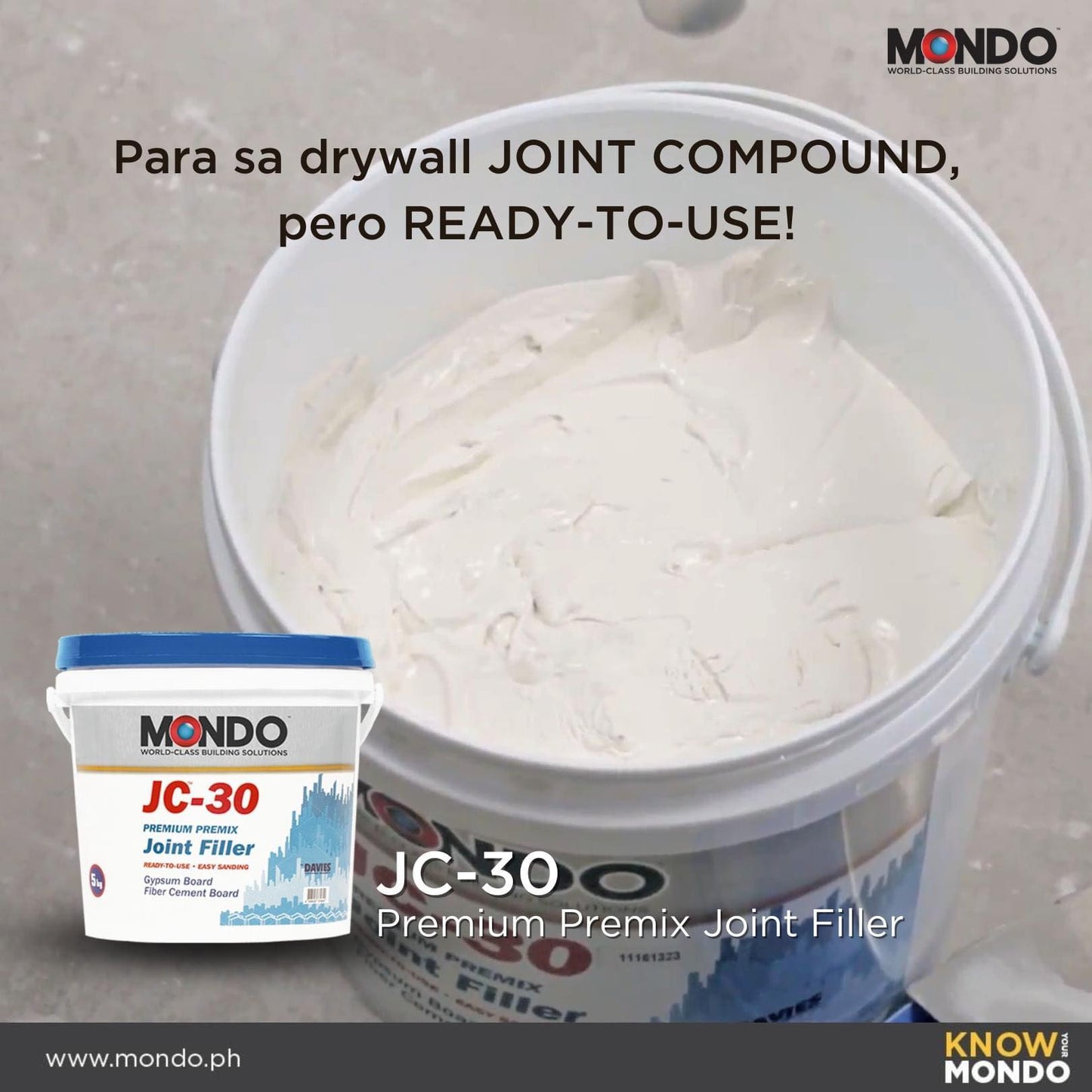 Mondo Joint Compound (Ready-Mix) Paste (JC™-30)