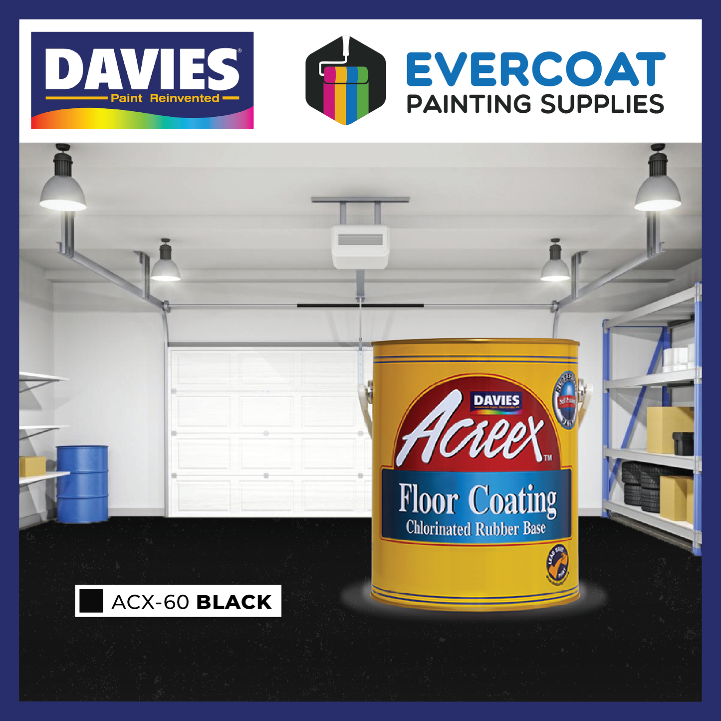 Acreex™ Chlorinated Rubber-based Floor Coating