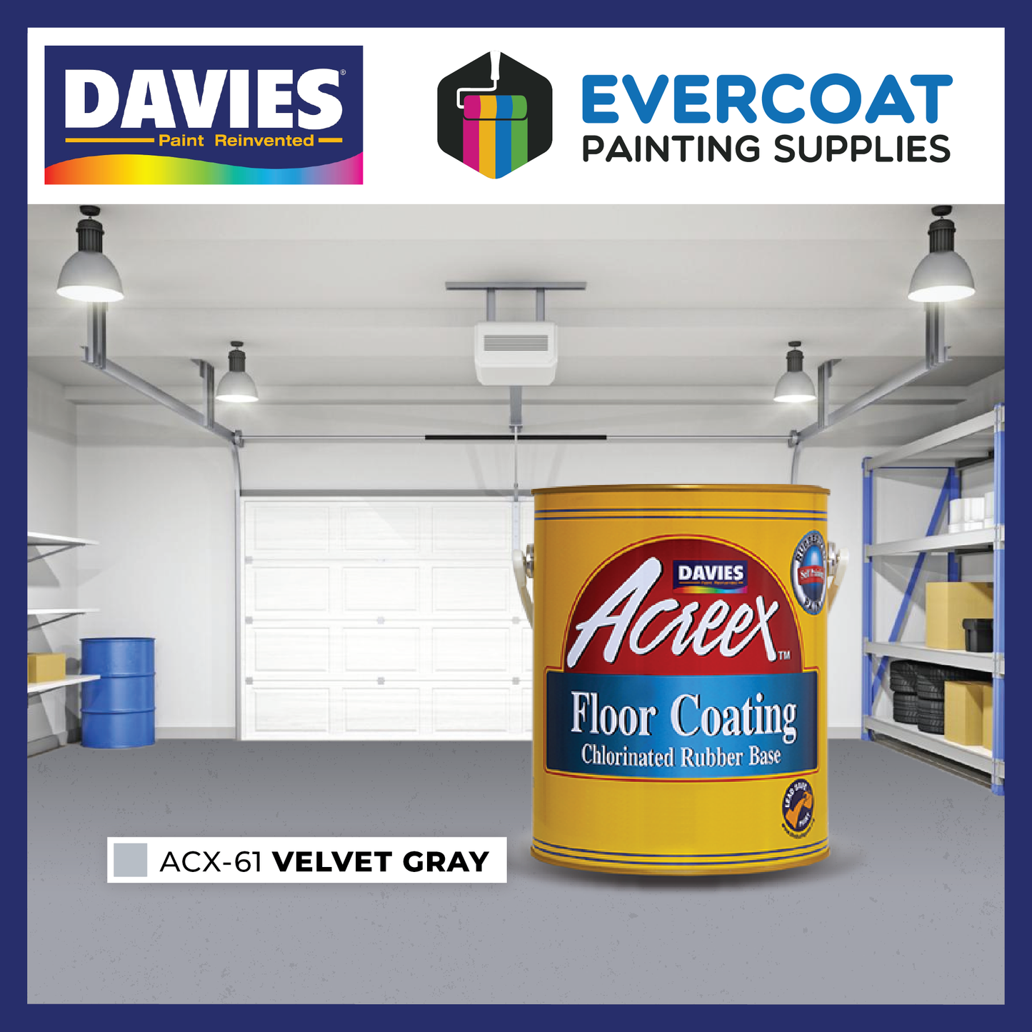 Acreex™ Chlorinated Rubber-based Floor Coating