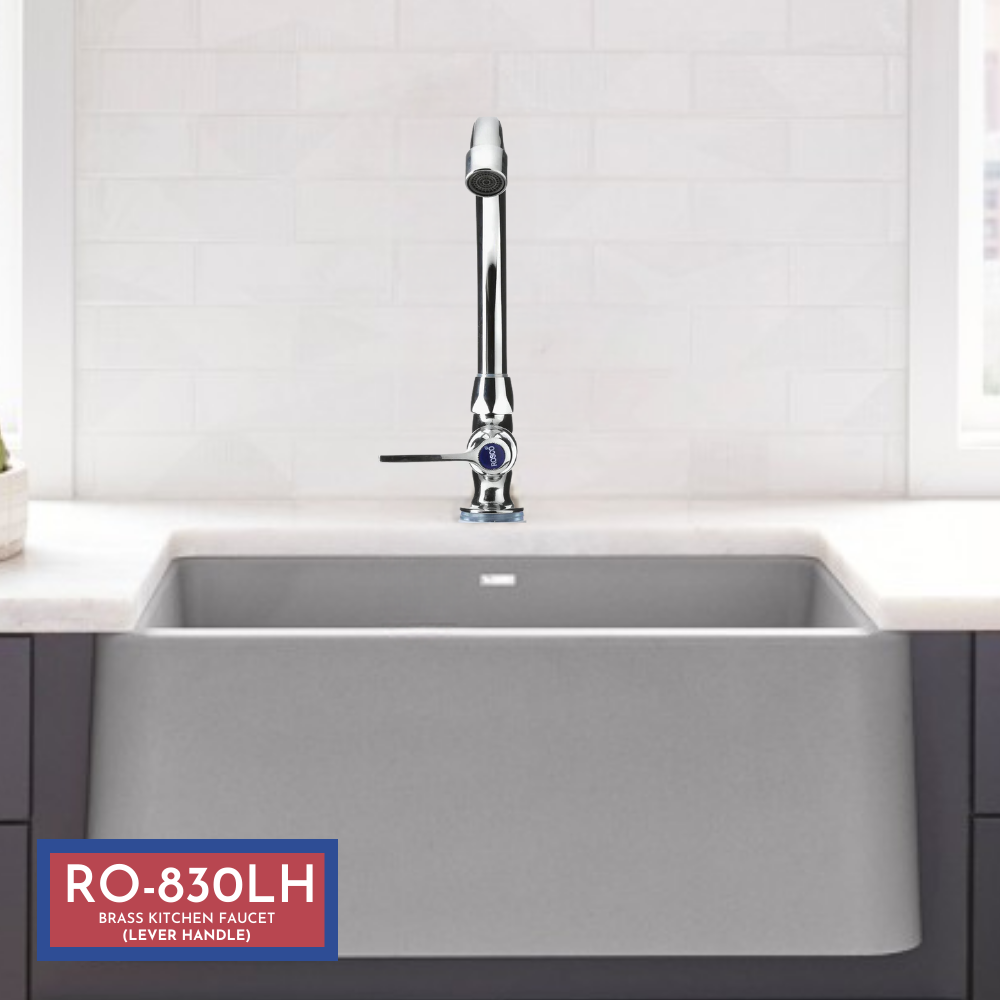 RO-830LH Brass Kitchen Faucet Lever Handle, Solid Brass