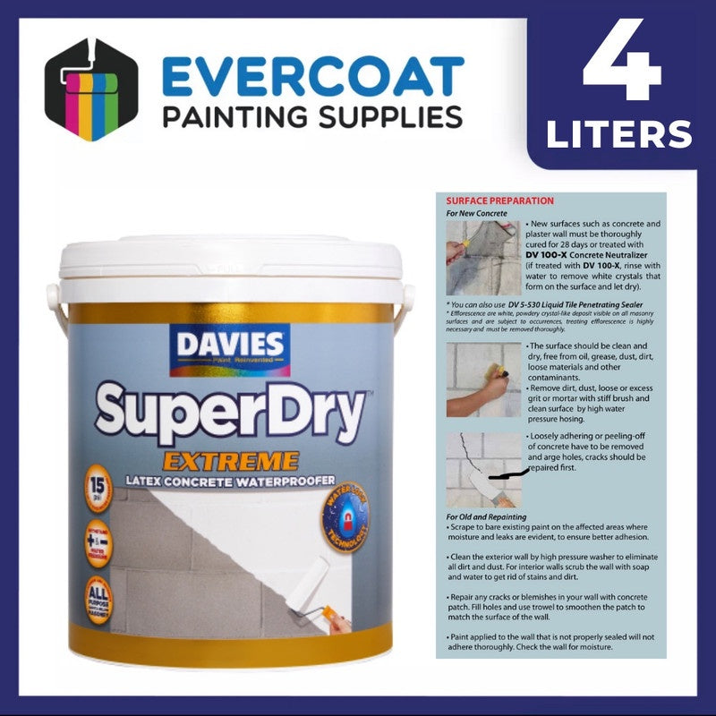 Davies SuperDry™ Extreme Latex Concrete Waterproofing