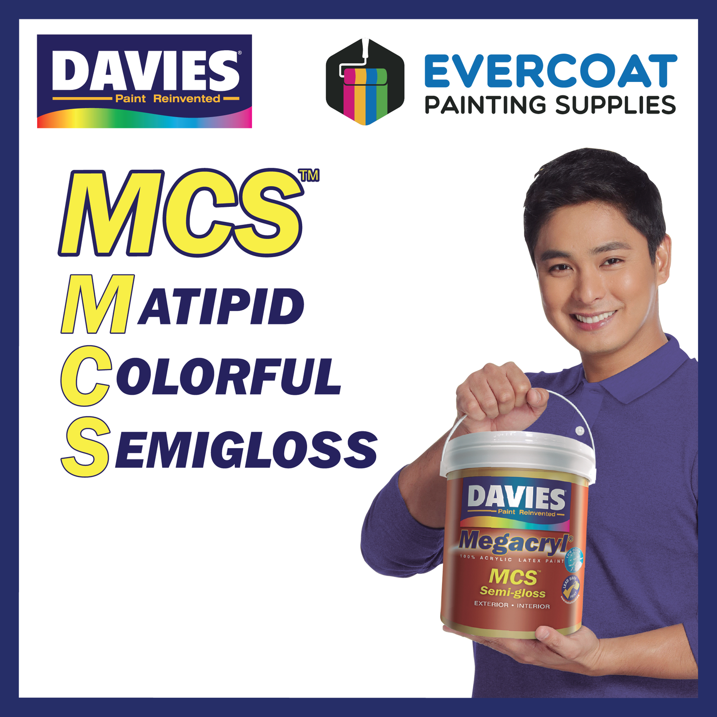 Megacryl® MCS™ Semi Gloss 100% Acrylic Premium Latex Paint (Blues & Purples)