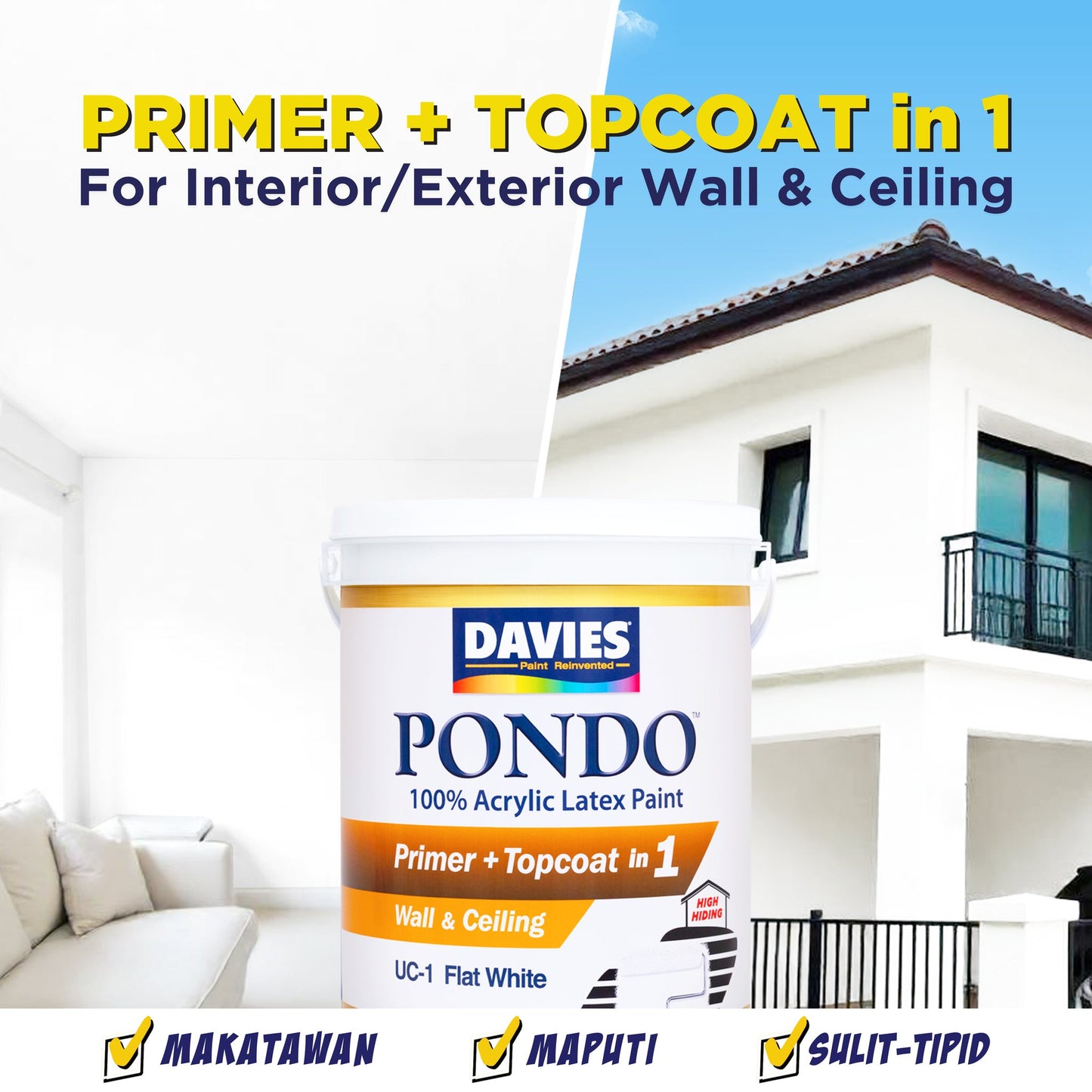 Davies Pondo™ 100% Acrylic Latex Paint