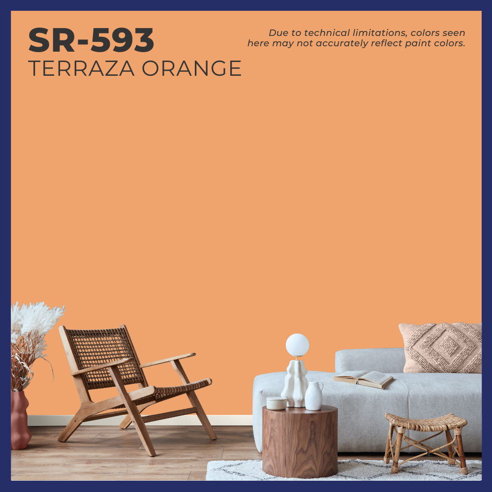 Sun & Rain® 100% Acrylic Elastomeric Paint (Peaches and Oranges)