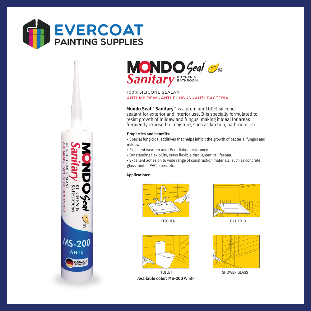Mondo Sanitary Seal 100% Silicone MS-200 (270ML)