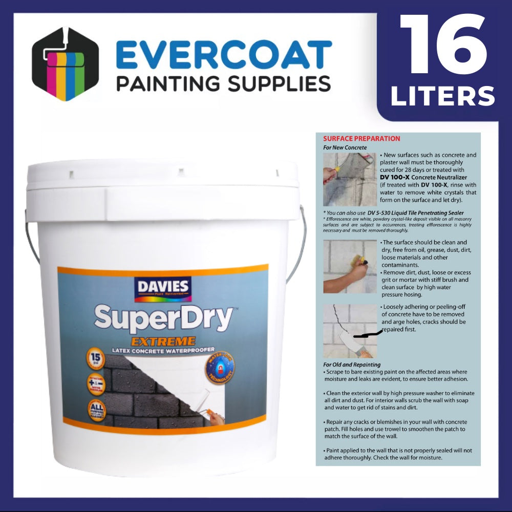 Davies SuperDry™ Extreme Latex Concrete Waterproofing