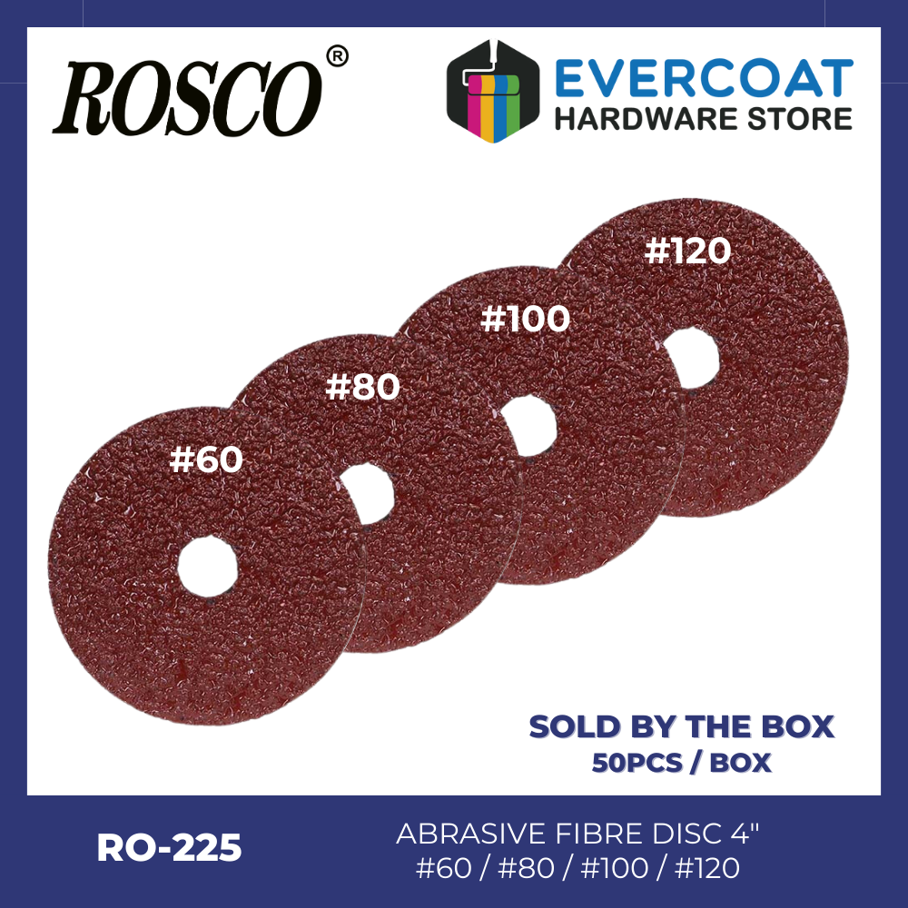 RO-225 Rosco Abrasive Fiber Disc (Box of 50) #60 #80 #100 #120