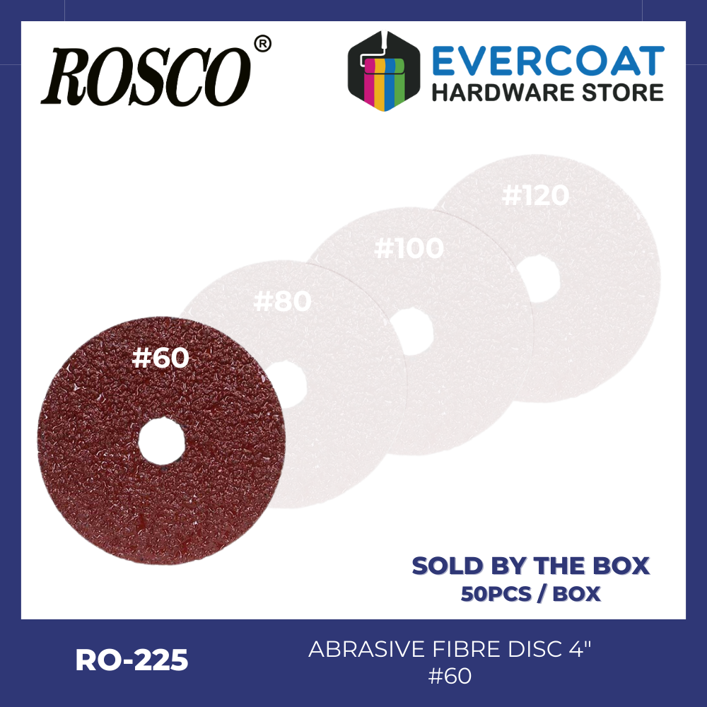 RO-225 Rosco Abrasive Fiber Disc (Box of 50) #60 #80 #100 #120