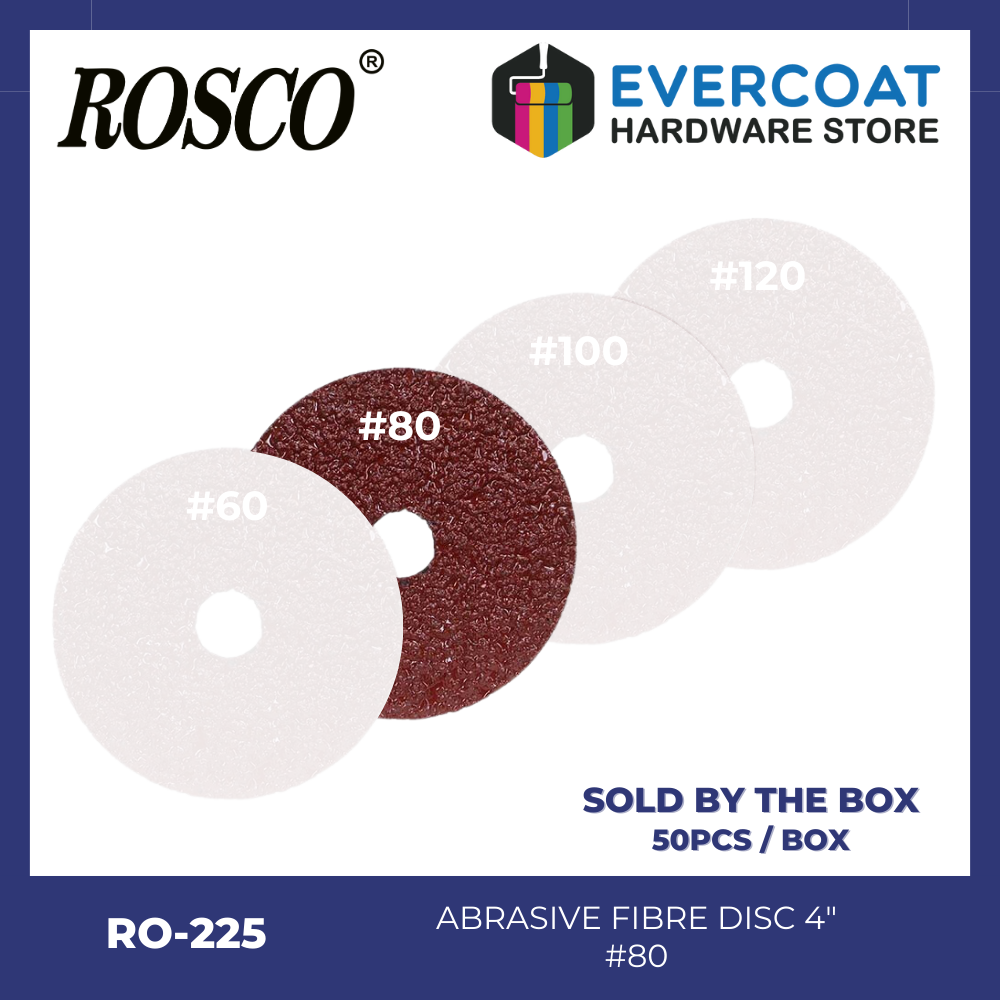 RO-225 Rosco Abrasive Fiber Disc (Box of 50) #60 #80 #100 #120