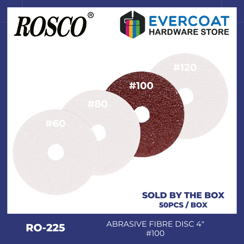 RO-225 Rosco Abrasive Fiber Disc (Box of 50) #60 #80 #100 #120