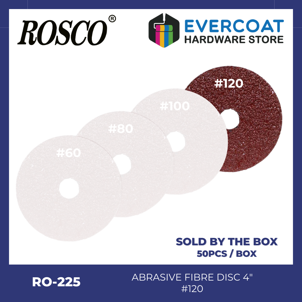 RO-225 Rosco Abrasive Fiber Disc (Box of 50) #60 #80 #100 #120