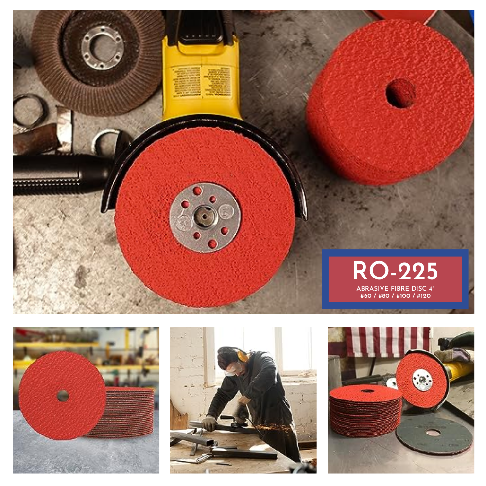 RO-225 Rosco Abrasive Fiber Disc (Box of 50) #60 #80 #100 #120