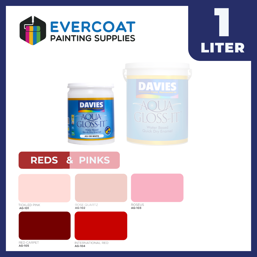 Aqua Gloss-it™ 100% Acrylic Quick Dry Enamel (Reds & Pinks)