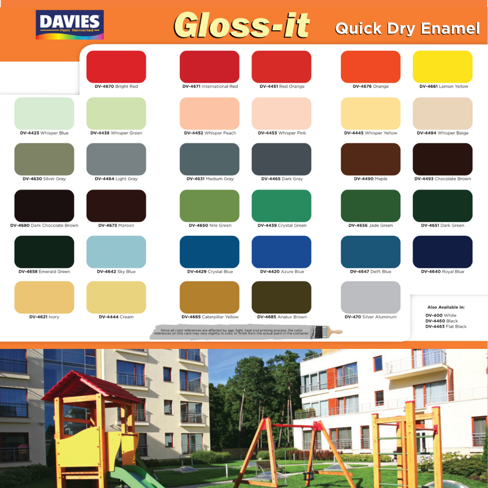 Gloss-it™ 100% Acrylic Quick Dry Enamel (Reds & Yelows)