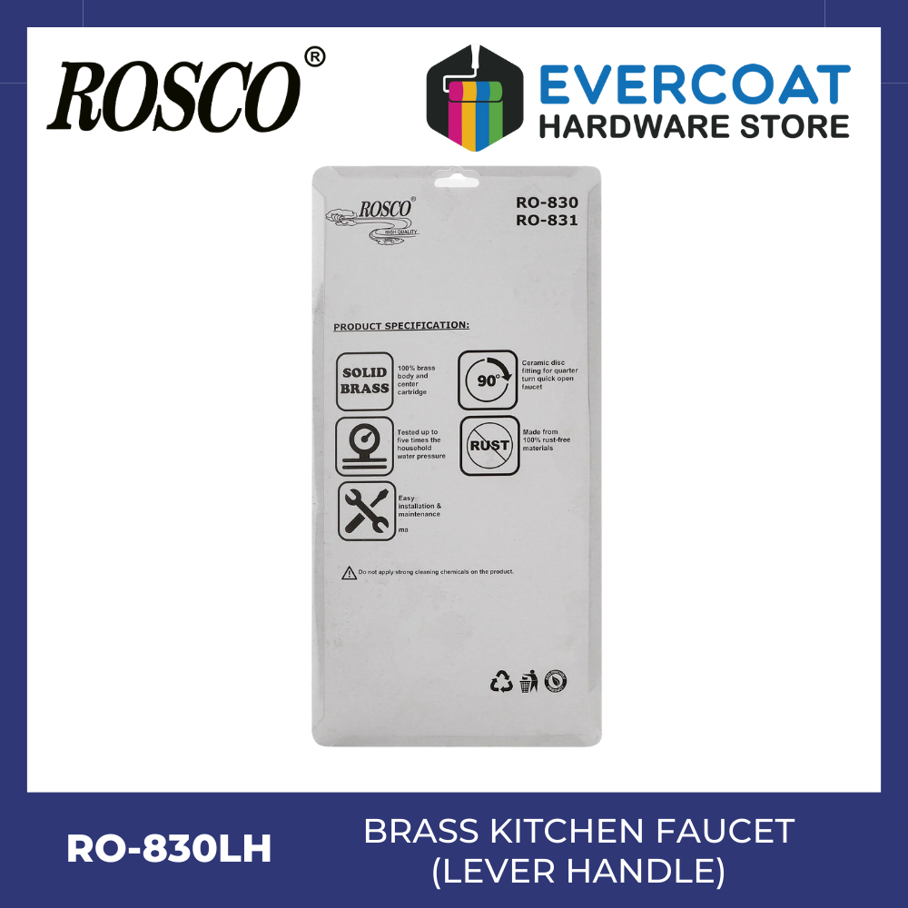 RO-830LH Brass Kitchen Faucet Lever Handle, Solid Brass