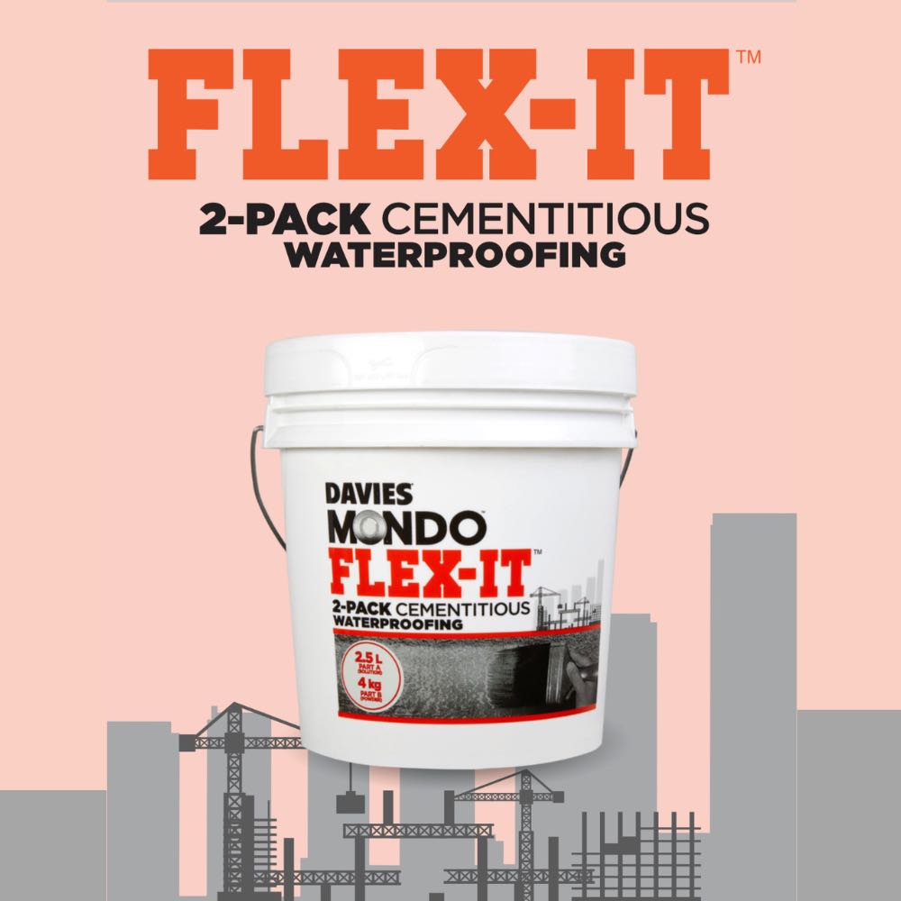 Mondo Flex-It 2-Component Cementitious Waterproofing System