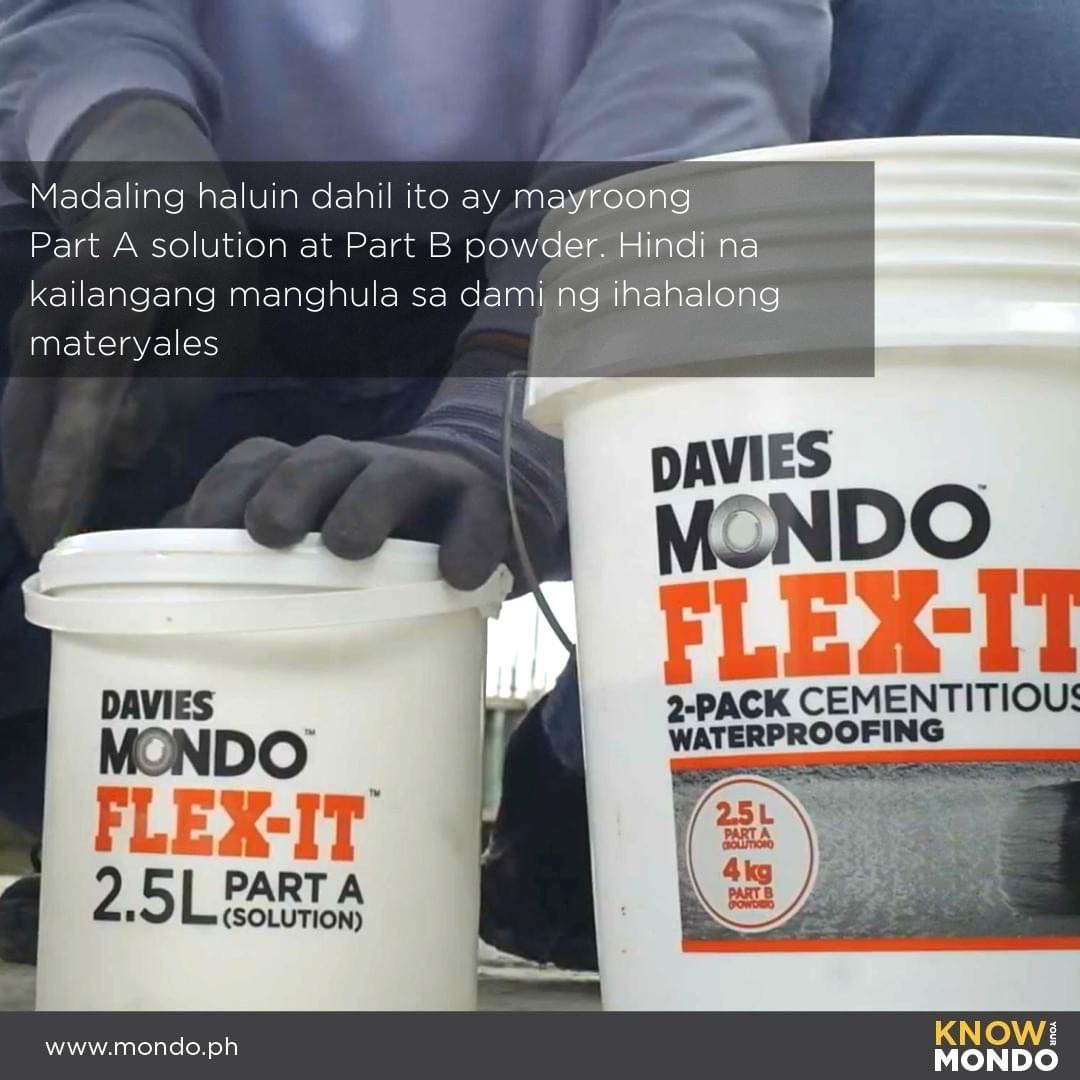 Mondo Flex-It 2-Component Cementitious Waterproofing System