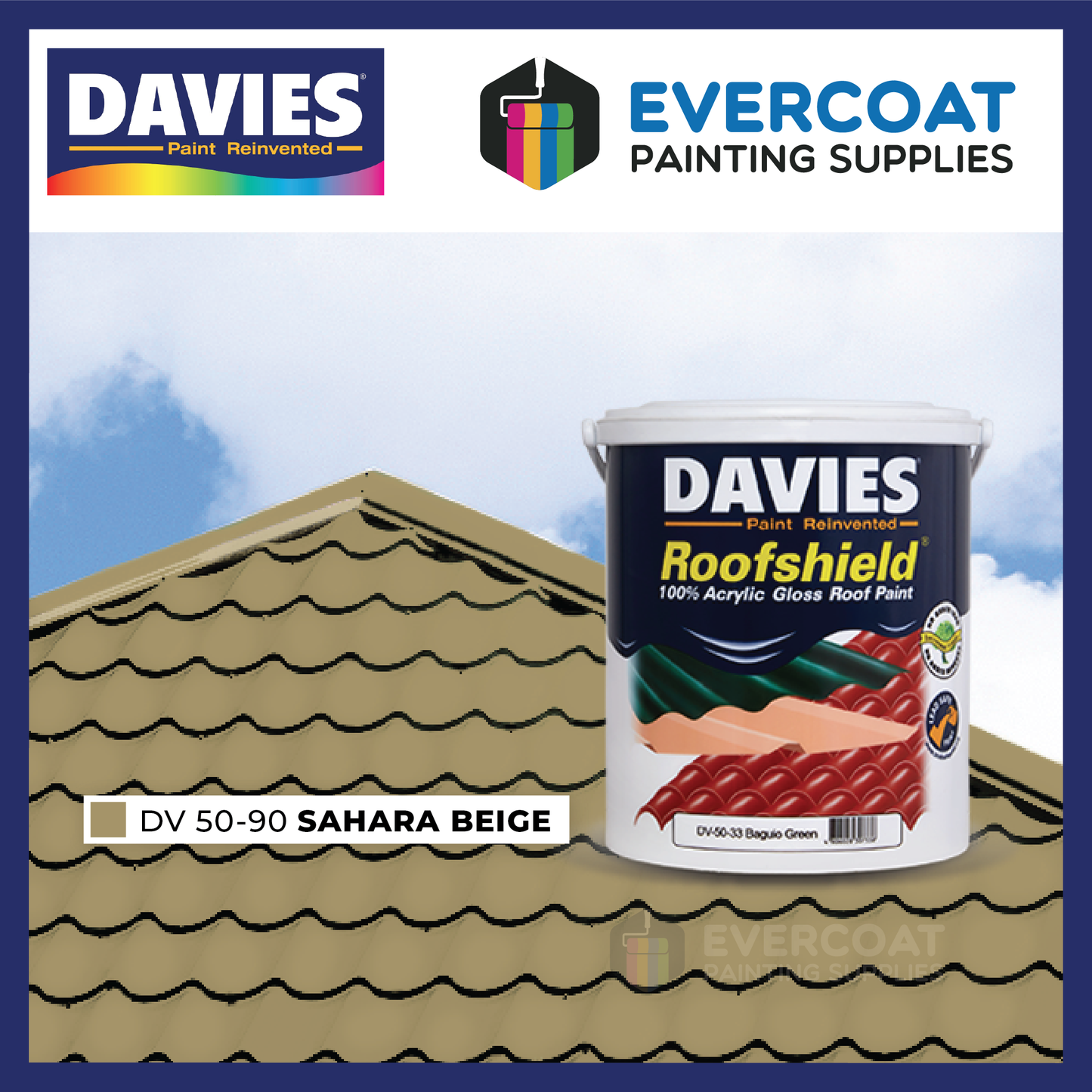 Davies Roofshield® 100% Acrylic Gloss Roof Paint (Browns & Oranges)